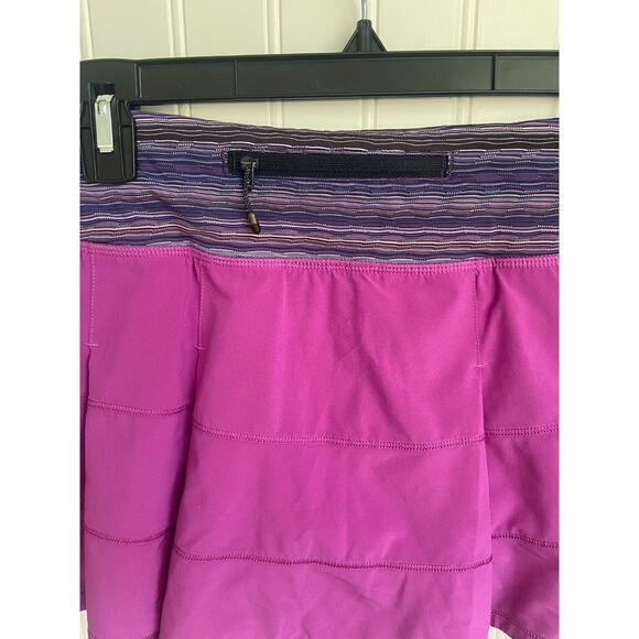 LULULEMON Pace Rival Skort Skirt Womens Size 6 Regular Purple/Fuchsia, Tennis - Picture 7 of 9
